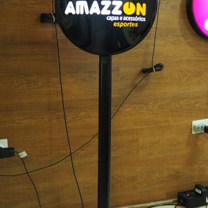 Modelo Pedestal 80cm 2 Faces com Led fixo